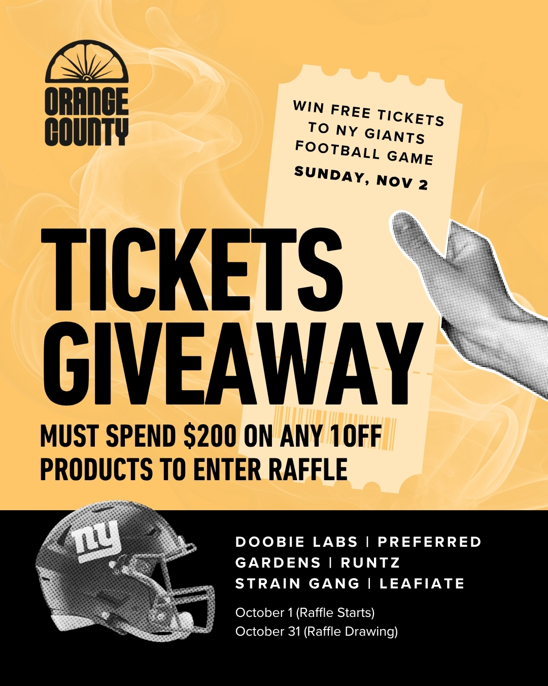 You are currently viewing OCC Giveaway: Win NY Giants Tickets This Fall